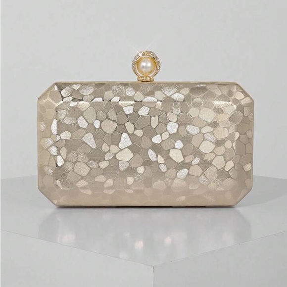 🚨FLASH SALE! Elegant Gold Clutch Bag - Picture 3 of 7